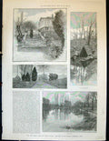 Old 1889 Public Park London Lauderdale House Waterlow Fairseat HouseVictorian