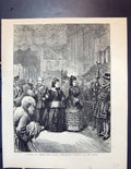 Old Queen Victoria Inside St. Paul'S Cathedral Royal Procession Nave
