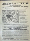 Old Print 1897 Eno'S Fruit Salt Plato Meditating Socrates Butterfly Skull 19th