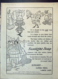 Antique Print 1904 Lever Brothers Port Sunlight Soap England Women Washing 20th