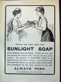 Antique Print 1906 Sunlight Soap Lever Brothers Port England Mistress Maid 20th