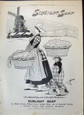 Old 1905 Sunlight Soap Lever Brothers Man Lady Windmill Advertisement 20th