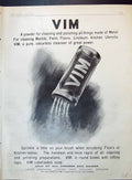 Old Vim Cleaning Powder Lever Brothers Port Sunlight Advertisement 19 20th