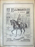 Old Antique Print 1896 Ellimans Embrocation Slough England Siers Horses 19th