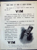 Old 1904 Vim Cleaning Powder Lever Brothers Grocers Oilmen Advertisem 20th