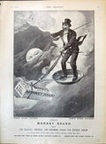 Old 1897 Brooke'S Monkye Brand Soap Lever Brothers Flying Frying Pan Victorian