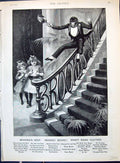 Old Advertisement 1893 Brooke'S Monkey Brand Soap Children Sliding St Victorian
