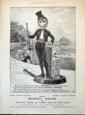Antique Print 1897 Brooke'S Monkey Brand Soap Lever Brothers Seaside Scene 19th