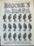 Old Print Advertisement 1890 Brooke'S Monkey Brand Soap Washing Pots Pans 19th