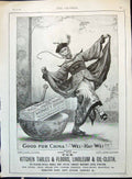 Old Advertisement 1898 Brooke'S Monkey Brand Soap Chinese Dress Danci Victorian