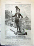 Old Advertisement 1897 Brooke'S Monkey Brand Soap Beach Seaside Scene Victorian