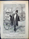 Old Advertisement 1896 Brooke'S Monkey Brand Soap Domestic Theatre Bo Victorian