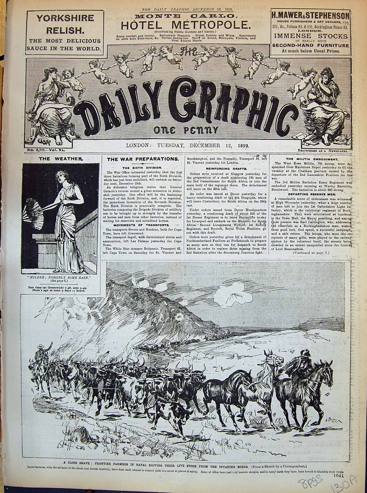 Old 1899 Frontier Farmers Natal Africa War Lord Penzance Ladysmith Bu 19th