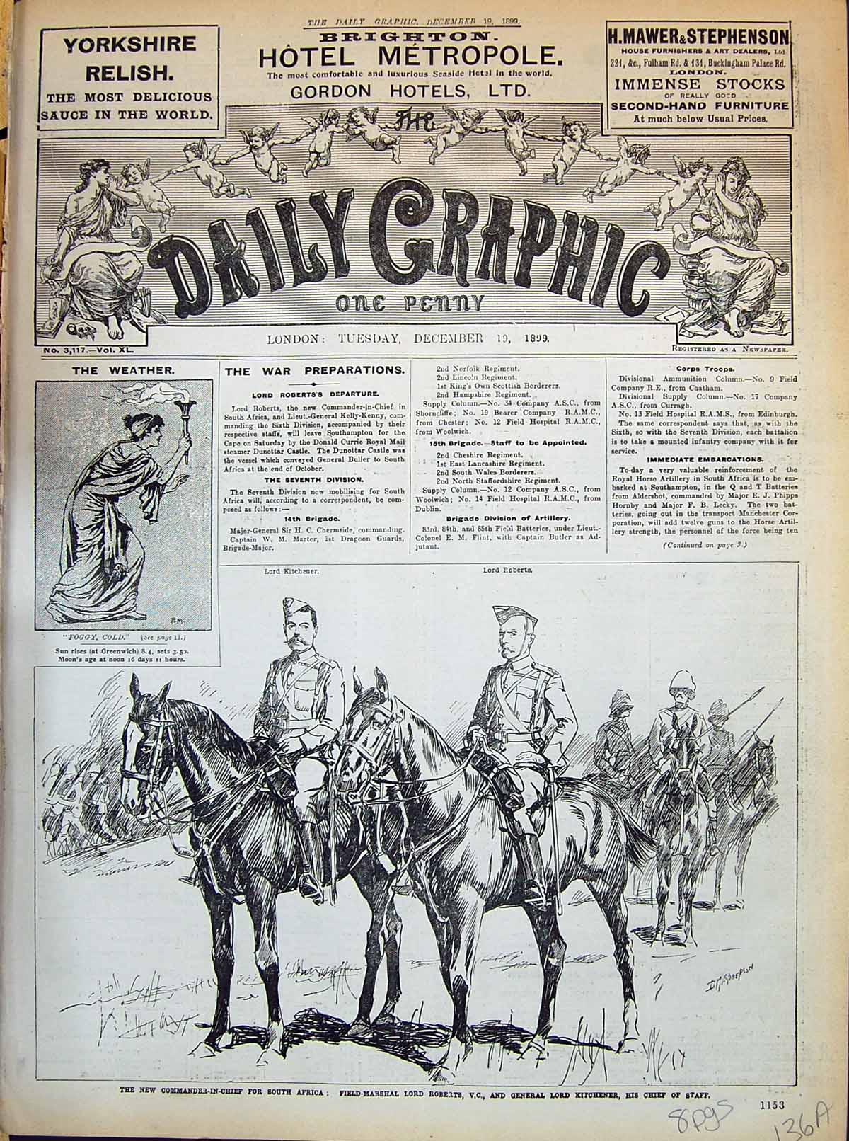 Old 1899 Field Marshal Lord Roberts Kitchener Africa Thomson Hunt Buc 19th