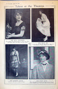 Old 1915 Theatre Actress Moya Mannering Millie Sim Winifred Barnes Pe 20th