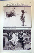 Old Print 1915 War French Siers Ambulance Waggon Salon Des Humoristes Ta 20th