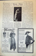 Old 1915 Evans Ninon Motor Veil Debenham Fashion Madame Brola Soprano 20th