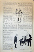 Original Old Antique Print 1915 War Siers Ficers Uniform Men Drinking Club 20th