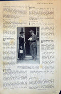 Original Old Antique Print Photograph Baron Von Bissing Beautiful Wife 1915