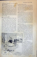 Antique Old Print 1915 War Comedy Twixt Love Duty Grecian Dilemma Venezelos