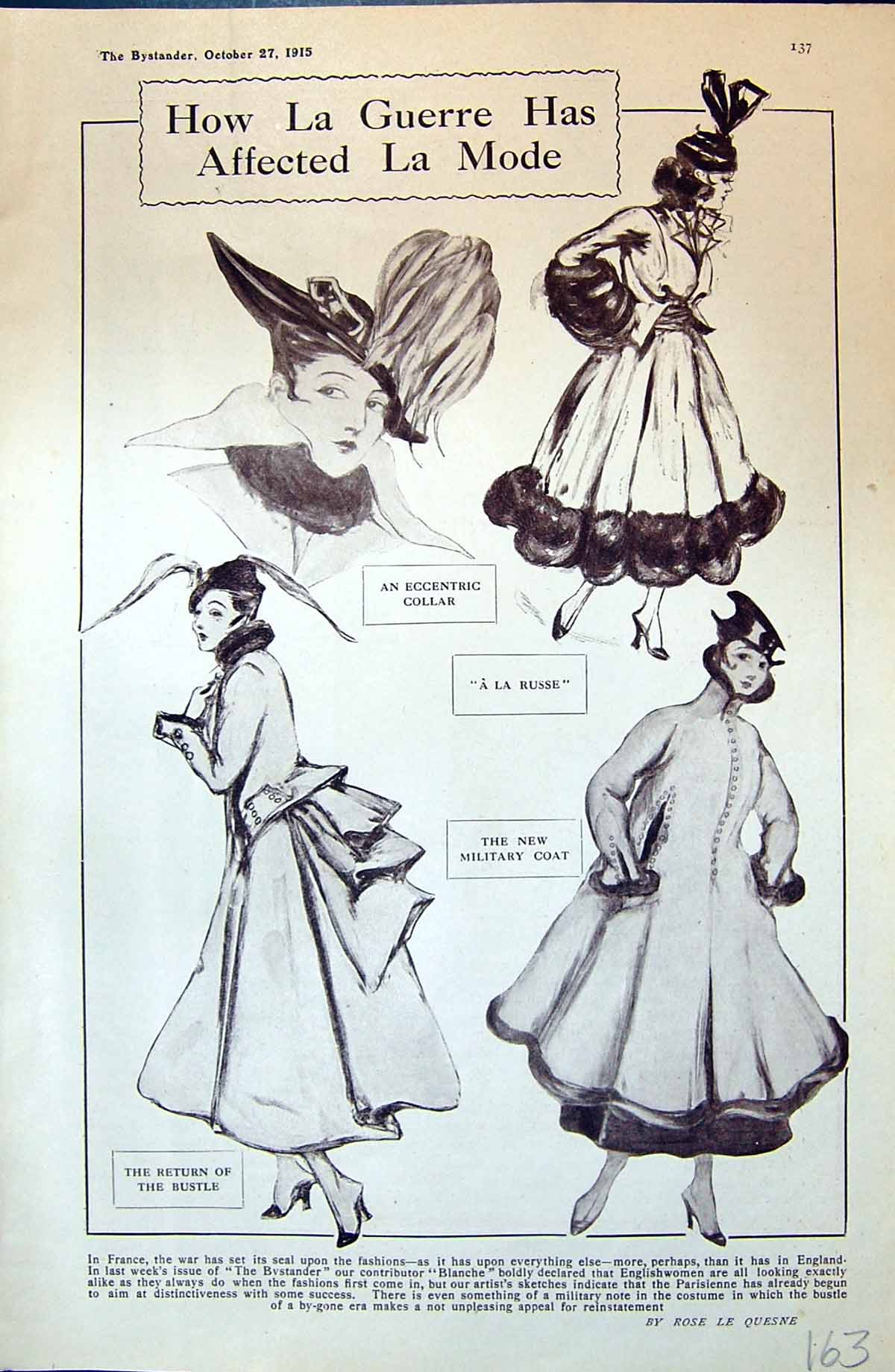 Old 1915 Ladies Fashion France Military Coat Russe Autumn Renunciatio 20th