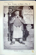 Old 1915 Shop Keeper War Struck Zeppelins Men Meeting Teutons Berne 20th