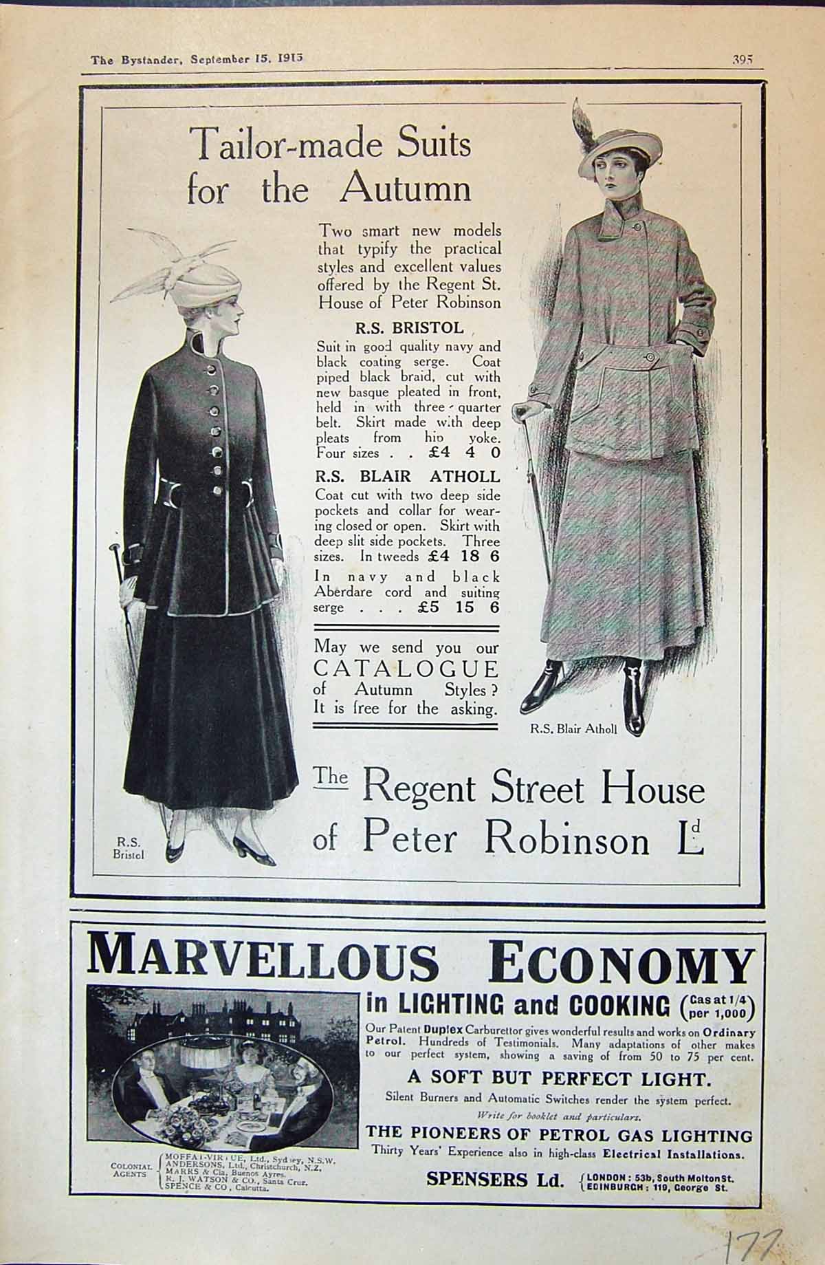 Old 1915 Peter Robinson Spensers Modern Motor Cycle Harley-Davidson 20th