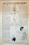 Antique Print 1915 England War Sier Lady Trafalgar Square Romance Sketch 20th