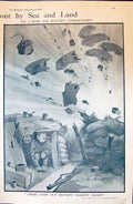 Antique Print 1915 War Scene Trenches Bombing Siers Employment Fice Jones 20th