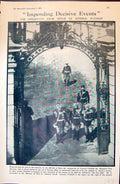 Old 1915 Scene Departure Fice General Fitcheff Jecf Photograph France 20th
