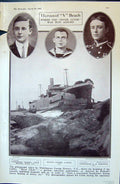 Old 1915 V Beach Ship River Clyde Drewry Samson Robinson Navvies Recr 20th
