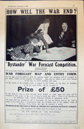 Old 1915 Bystander War Forecast Competition Comedy Theatre Lancashire 20th