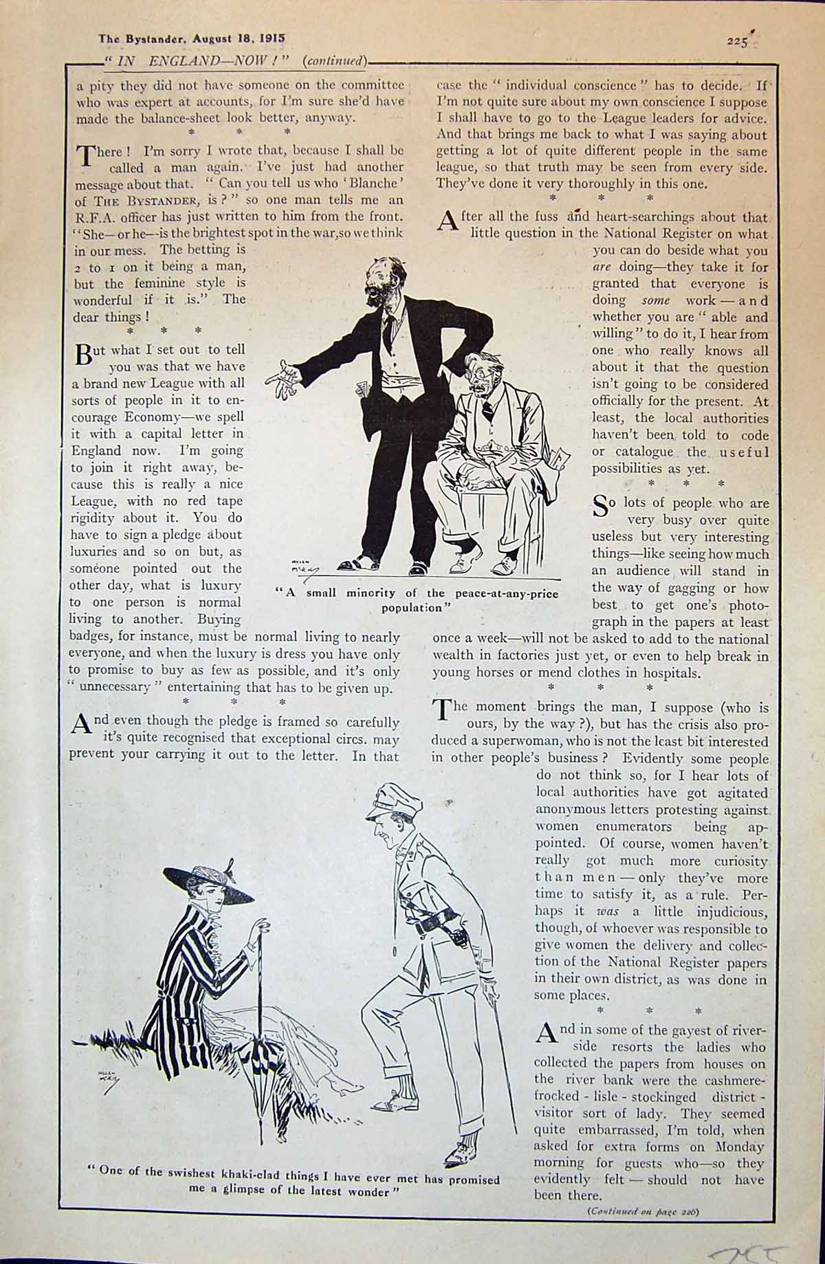Old Antique Print Man Lady Romance England 1915 Doctor Patient Sick Bed 20th