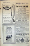 Old Goodrich Tyres Furniture Buick Ambulances Veloin Insurance 1915 20th