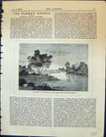 Old Landscape Great Apinters River Scene Theodore Rousseau Garden 187 Victorian