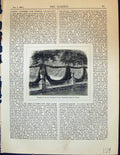 Old Wreaths Ivy Virginian Creeper Garlanding Stems Planes Garden 1878 Victorian