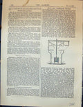 Original Old Antique Print Fruit Vegetable Dryers Garden 1878 19th