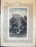 Old Garden 1878 Trees Architecture Pruned Rounded Spade TransplanterVictorian