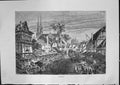 Original Old Antique Print Street Houses Chartres Architecture Furber 1882 19th