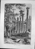 Original Old Antique Print Architecture Roman Theatre Besancon Furber 1882 19th