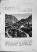 Original Old Antique Print View Baths St. Sauveur Mountains Houses Furber 1882
