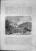 Antique Old Print View Citadel Grenoble Mountains River Bridge Furber 1882 19th