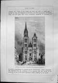 Antique Print Cathedral St. Denis North Tower Palace Trocadero Furber 1882