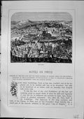 Antique Old Print View Paris France Exhibition Building France Furber 1882