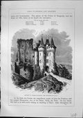 Antique Old Print Chateau Nogent-Le-Rotrou Sully Bourges France Furber 1882