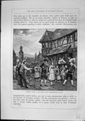 Old Wedding Scene Vosges Bridegroom Ransom Cottage Pucelle Domremy Fu