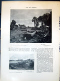 Old Print Boat Building Constable Kitchen Garden Ging Weather Clouds 190 20th