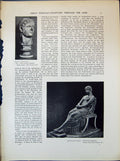 Old Print Sculpture Nero Mansell Agrippina Younger Naples Museum 1903 Art 20th