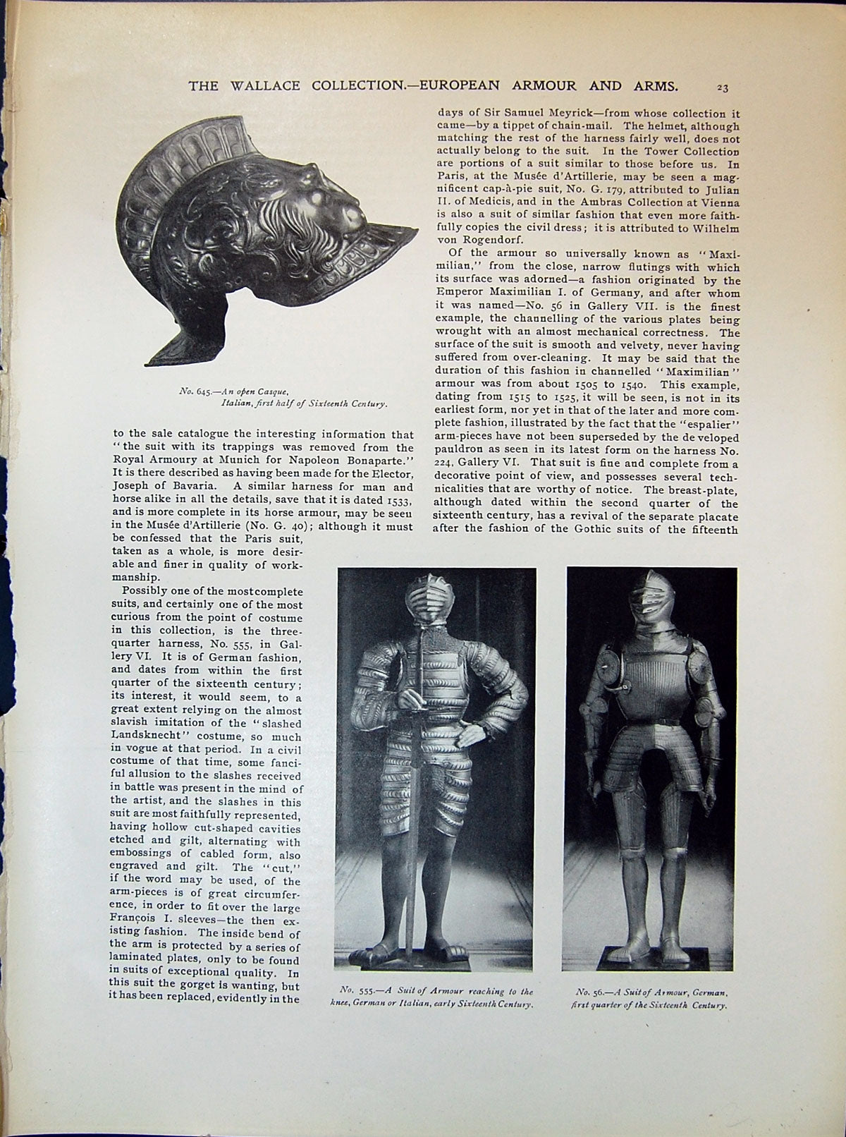 Old 1903 Art Wallace Casque Suit Armour German Tilting Heaume Colman 20th