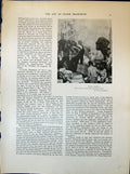 Old Print Modern Commerce Shipping Frank Brangwyn Orange Market 1903 Art 20th